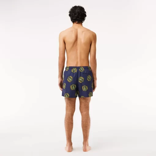 Lacoste Swimwear-Short Printed Swim Trunks