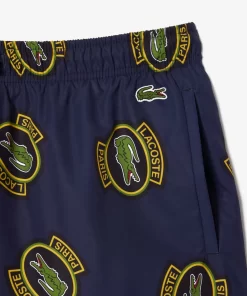 Lacoste Swimwear-Short Printed Swim Trunks