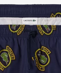 Lacoste Swimwear-Short Printed Swim Trunks