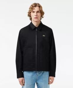 Lacoste Jackets & Coats-Short Showerproof Cotton Jacket