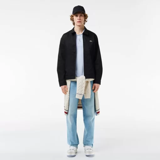 Lacoste Jackets & Coats-Short Showerproof Cotton Jacket