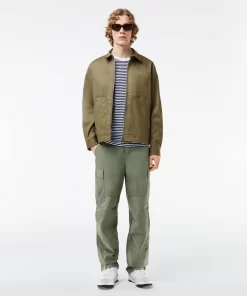 Lacoste Jackets & Coats-Short Showerproof Cotton Jacket