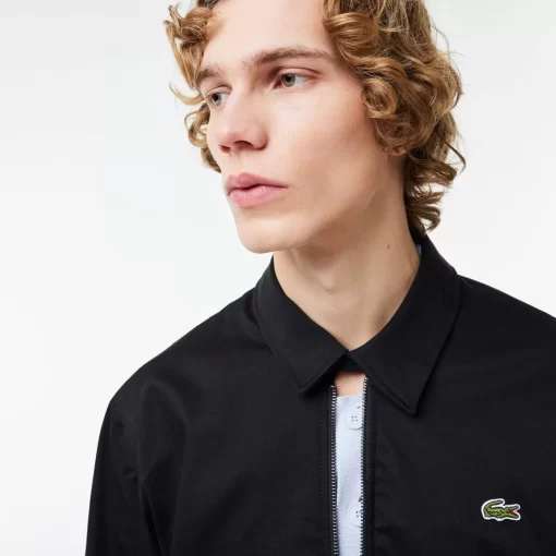 Lacoste Jackets & Coats-Short Showerproof Cotton Jacket