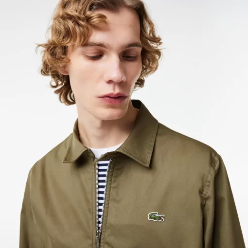 Lacoste Jackets & Coats-Short Showerproof Cotton Jacket