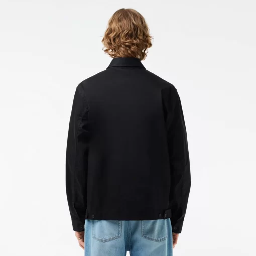 Lacoste Jackets & Coats-Short Showerproof Cotton Jacket