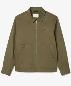 Lacoste Jackets & Coats-Short Showerproof Cotton Jacket