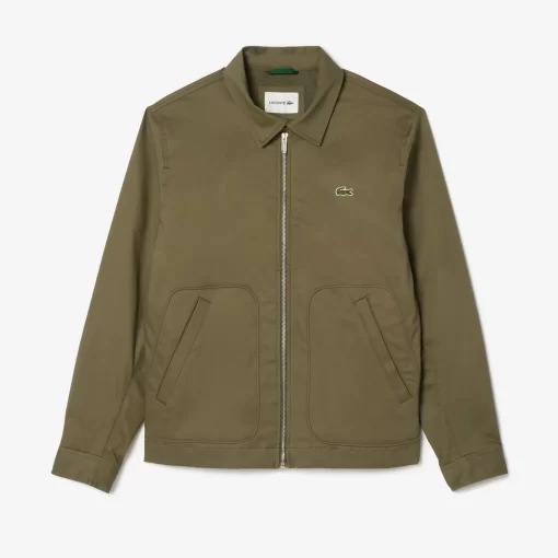 Lacoste Jackets & Coats-Short Showerproof Cotton Jacket