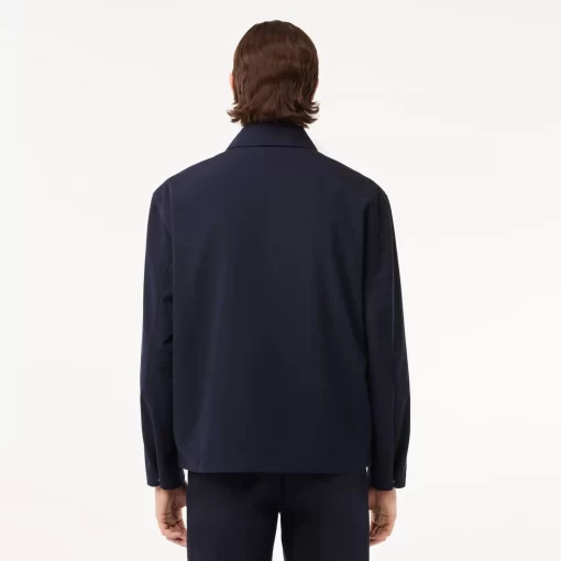 Lacoste Jackets & Coats-Short Showerproof Snaps Down Jacket