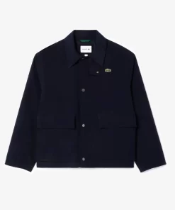 Lacoste Jackets & Coats-Short Showerproof Snaps Down Jacket