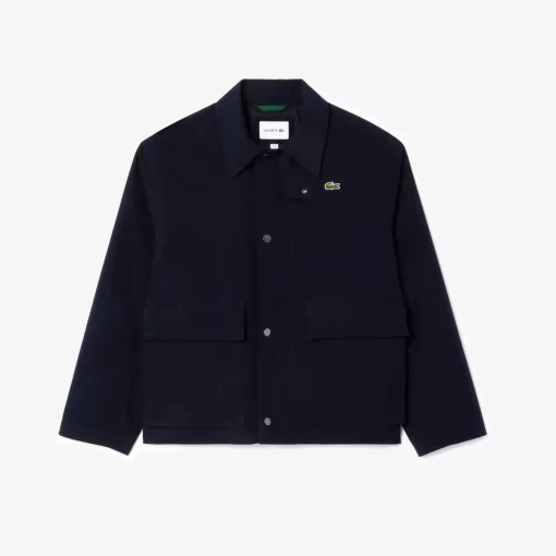 Lacoste Jackets & Coats-Short Showerproof Snaps Down Jacket