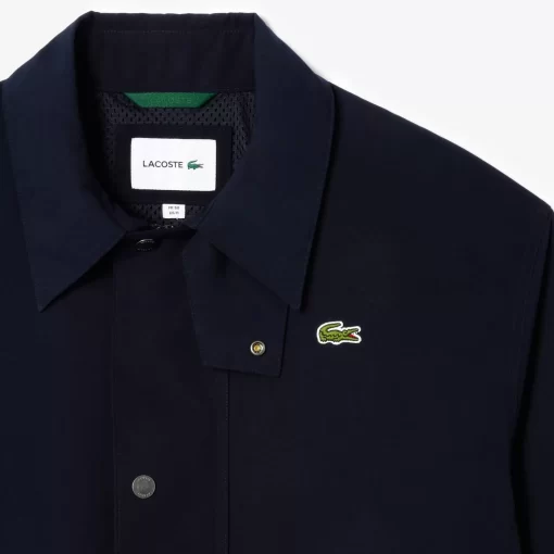 Lacoste Jackets & Coats-Short Showerproof Snaps Down Jacket