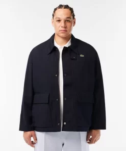 Lacoste Jackets & Coats-Short Showerproof Snaps Down Jacket