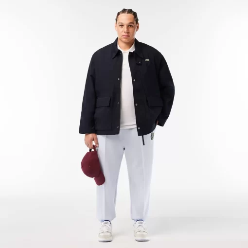 Lacoste Jackets & Coats-Short Showerproof Snaps Down Jacket