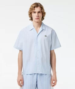 Lacoste Shirts-Short Sleeved Monogram Print Shirt