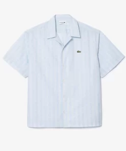 Lacoste Shirts-Short Sleeved Monogram Print Shirt