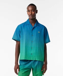 Lacoste Shirts-Short Sleeved Ombre Effect Uv Protect Shirt