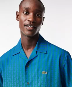 Lacoste Shirts-Short Sleeved Ombre Effect Uv Protect Shirt