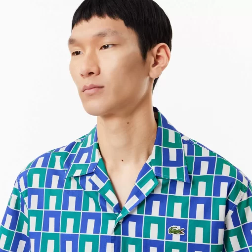 Lacoste Shirts-Short Sleeved Robert George Print Shirt