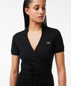 Lacoste Dresses & Skirts-Short Sleeved Stretch Pique Dress