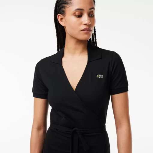 Lacoste Dresses & Skirts-Short Sleeved Stretch Pique Dress