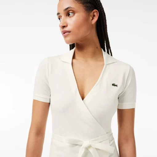 Lacoste Dresses & Skirts-Short Sleeved Stretch Pique Dress