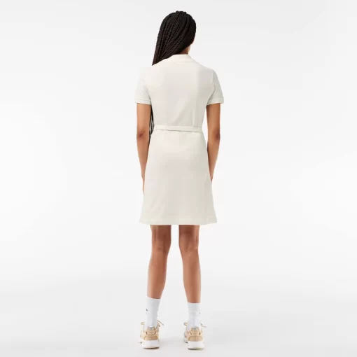 Lacoste Dresses & Skirts-Short Sleeved Stretch Pique Dress