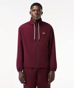 Lacoste Jackets & Coats-Short Water-Resistant Sportsuit Jacket With Removable Hood