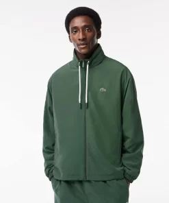 Lacoste Tracksuits-Short Water-Resistant Sportsuit Jacket With Removable Hood