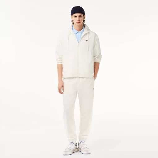 Lacoste Tracksuits-Short Water-Resistant Sportsuit Jacket With Removable Hood