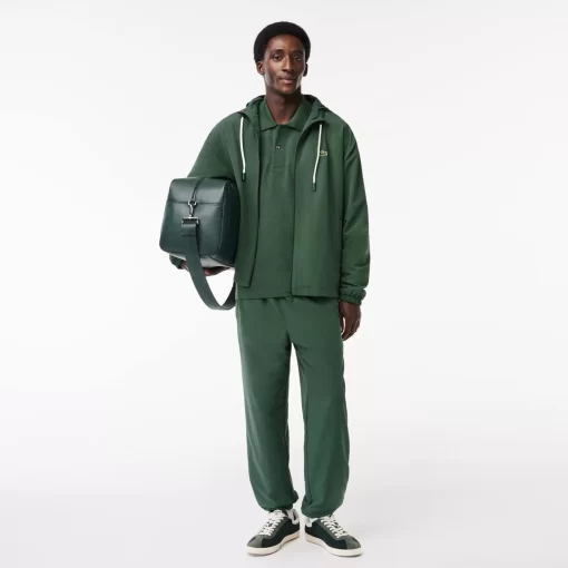 Lacoste Tracksuits-Short Water-Resistant Sportsuit Jacket With Removable Hood