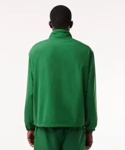 Lacoste Jackets & Coats-Short Water-Resistant Sportsuit Jacket With Removable Hood