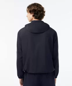 Lacoste Tracksuits-Short Water-Resistant Sportsuit Jacket With Removable Hood