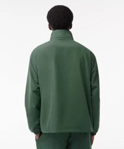 Lacoste Tracksuits-Short Water-Resistant Sportsuit Jacket With Removable Hood