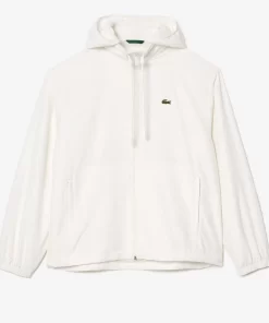 Lacoste Tracksuits-Short Water-Resistant Sportsuit Jacket With Removable Hood