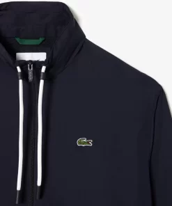 Lacoste Tracksuits-Short Water-Resistant Sportsuit Jacket With Removable Hood