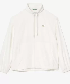 Lacoste Tracksuits-Short Water-Resistant Sportsuit Jacket With Removable Hood