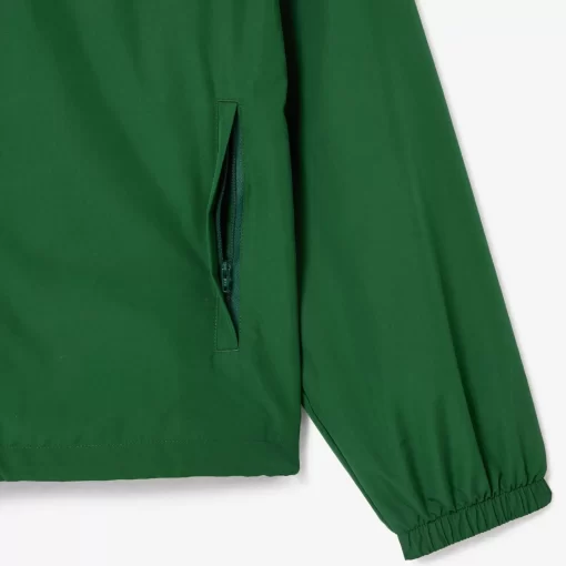 Lacoste Jackets & Coats-Short Water-Resistant Sportsuit Jacket With Removable Hood