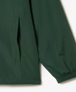 Lacoste Tracksuits-Short Water-Resistant Sportsuit Jacket With Removable Hood