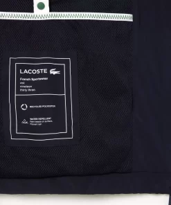 Lacoste Tracksuits-Short Water-Resistant Sportsuit Jacket With Removable Hood