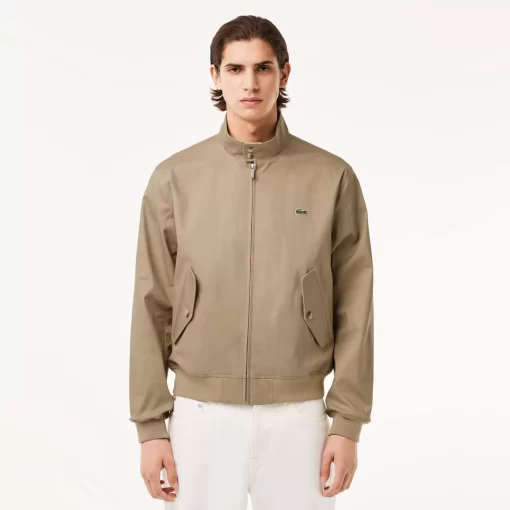 Lacoste Jackets & Coats-Showerproof Cotton Twill Harrington Jacket