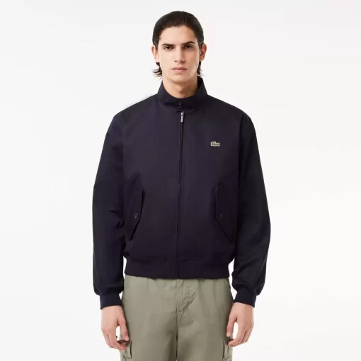 Lacoste Jackets & Coats-Showerproof Cotton Twill Harrington Jacket