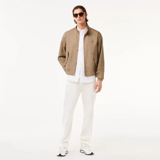 Lacoste Jackets & Coats-Showerproof Cotton Twill Harrington Jacket