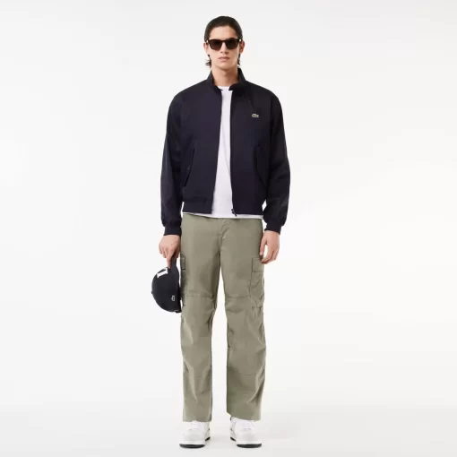 Lacoste Jackets & Coats-Showerproof Cotton Twill Harrington Jacket