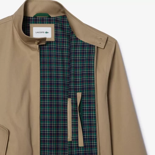 Lacoste Jackets & Coats-Showerproof Cotton Twill Harrington Jacket