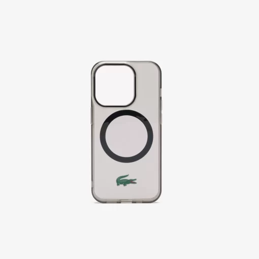 Lacoste Iphone Cases-Signature Croc Print Iphone 15 Pro Case