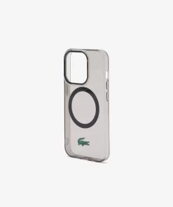 Lacoste Iphone Cases-Signature Croc Print Iphone 15 Pro Case