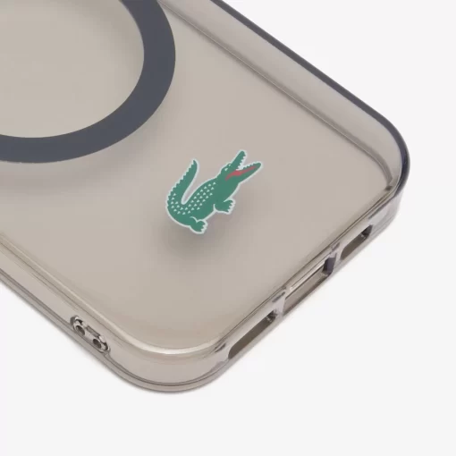 Lacoste Iphone Cases-Signature Croc Print Iphone 15 Pro Case