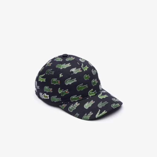 Lacoste Accessories-Signature Print Cotton Cap