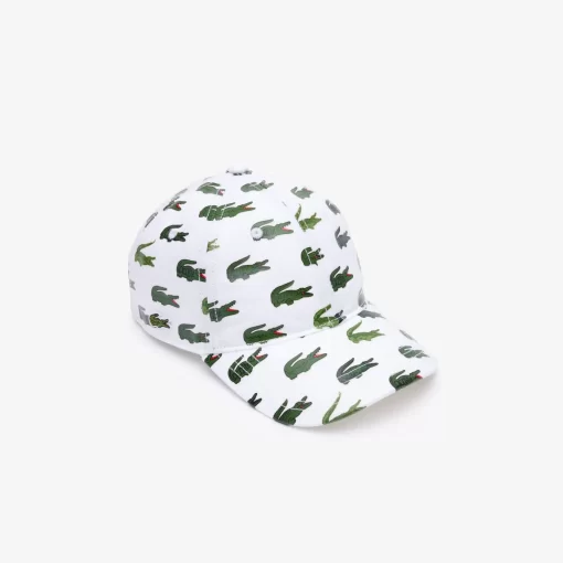 Lacoste Girl Clothing-Signature Print Cotton Cap