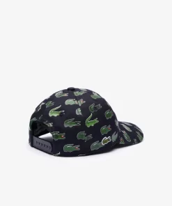 Lacoste Accessories-Signature Print Cotton Cap